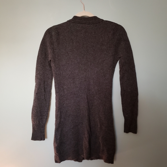 Long Grey Wool Cardigan - Picture 2 of 5